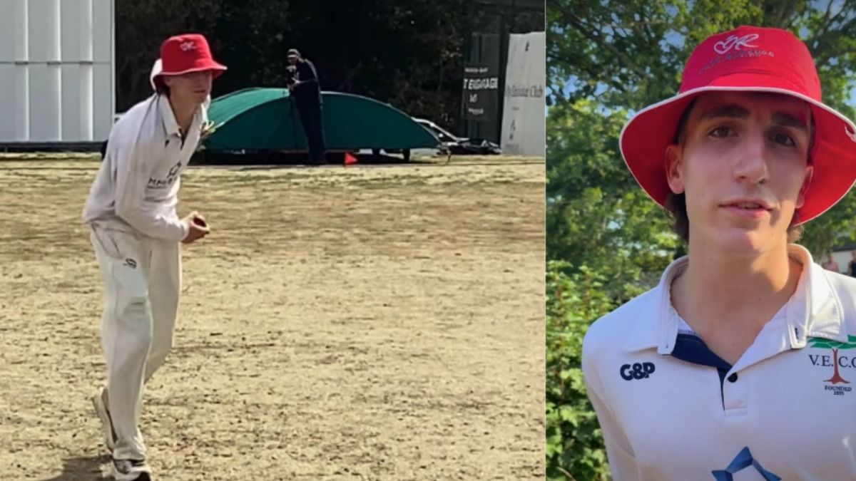 Sam Bodano, who ran 100 km to bowl