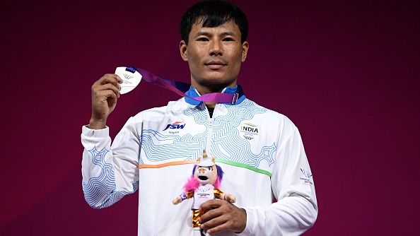 Silver medalist Rishikanta Singh Silver medalist Rishikanta Singh