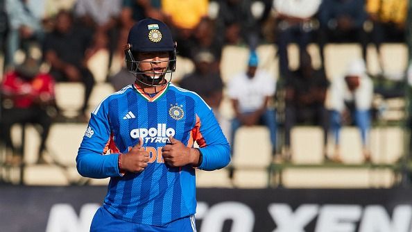 India's Vaibhav Suryavanshi celebrates India's Vaibhav Suryavanshi celebrates