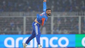 Varun Chakaravarthy in this frame. (Getty) Varun Chakaravarthy in this frame. (Getty)