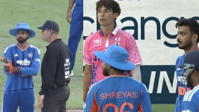 INDvsJPN मैच में अंपायरिंग पर पंगा, वाइड देने पर भड़की टीम इंडिया तो बदला फैसला, रन आउट की अपील पर भी गर्माया माहौल shreyas iyer umpire ind vs jpn