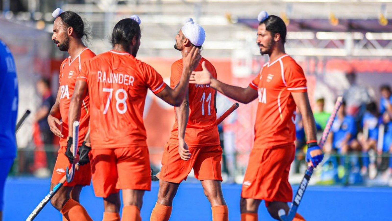 Asian Games 2026 : दलप्रीत और अभिषेक के धमाल से भारतीय हॉकी टीम ने सेमीफाइनल में रखा कदम, कोरिया को 8-2 से रौंदा Dilpreet Singh was the star of the show for India (Courtesy: Hockey India)