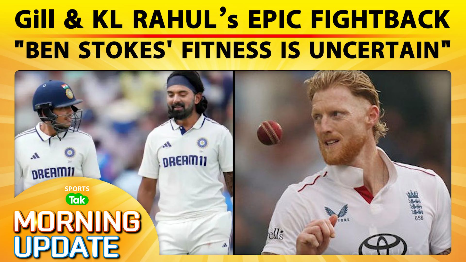 India vs England Test: Gill-Rahul shine, Pant to b