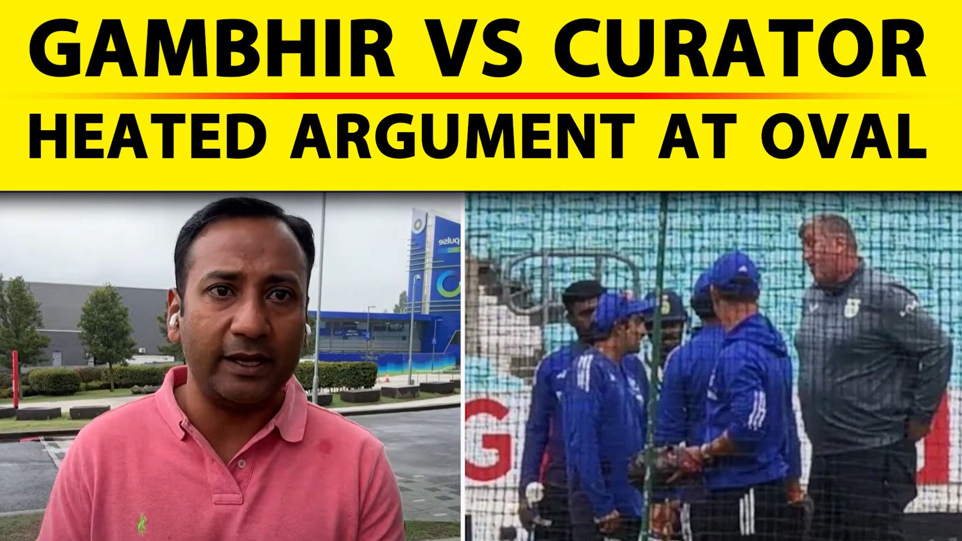 Gautam Gambhir clashes with Oval groundsman during