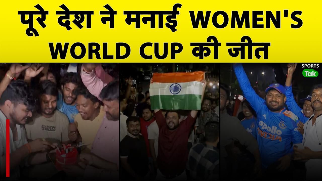 Indian Women's cricket team wins the 2025 World Cup final against South Africa at DY Patil Stadium amidst chants of Vande Mataram frvd