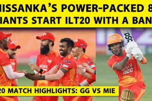 ILT20: Gulf Giants ने निसांका के धमाके से MI Emirates को बुरी तरह हराया SportsTak Hindi
