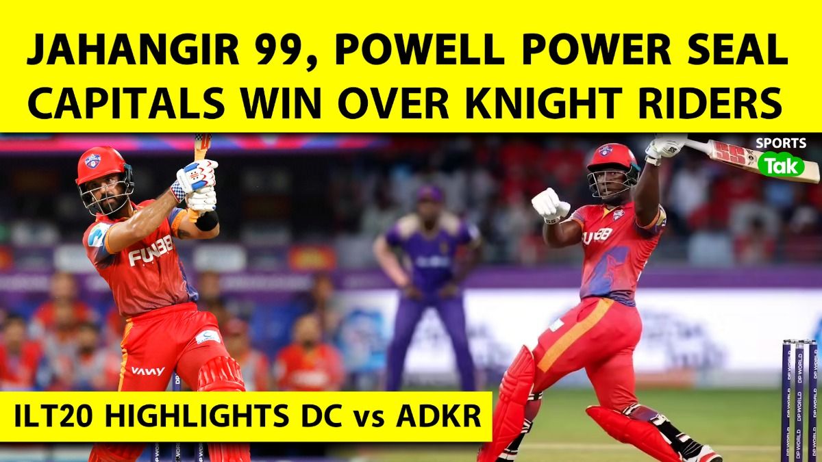 ILT20 Highlghts : Andre Russell की पारी गई बेकार, DC ने दर्ज की रोमांचक जीत SportsTak Hindi