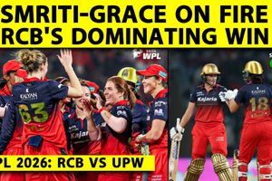 WPL 2026: RCB ने यूपी वॉरियर्ज को 9 विकेट से हराया, हैरिस-मांधना का धमाल SportsTak Hindi