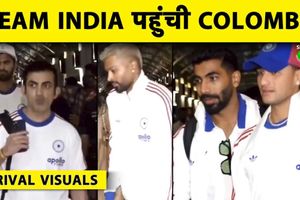 EXCLUSIVE VISUALS : IND vs PAK मैच के लिए कोलंबो पहुंची टीम इंडिया SportsTak Hindi