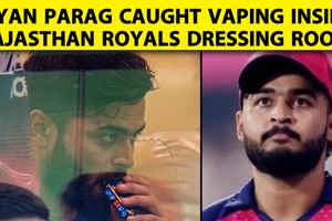 रियान पराग का नया बवाल, ड्रेसिंग रूम में पी ई-सिगरेट, मिलेगी भारी सजा SportsTak Hindi