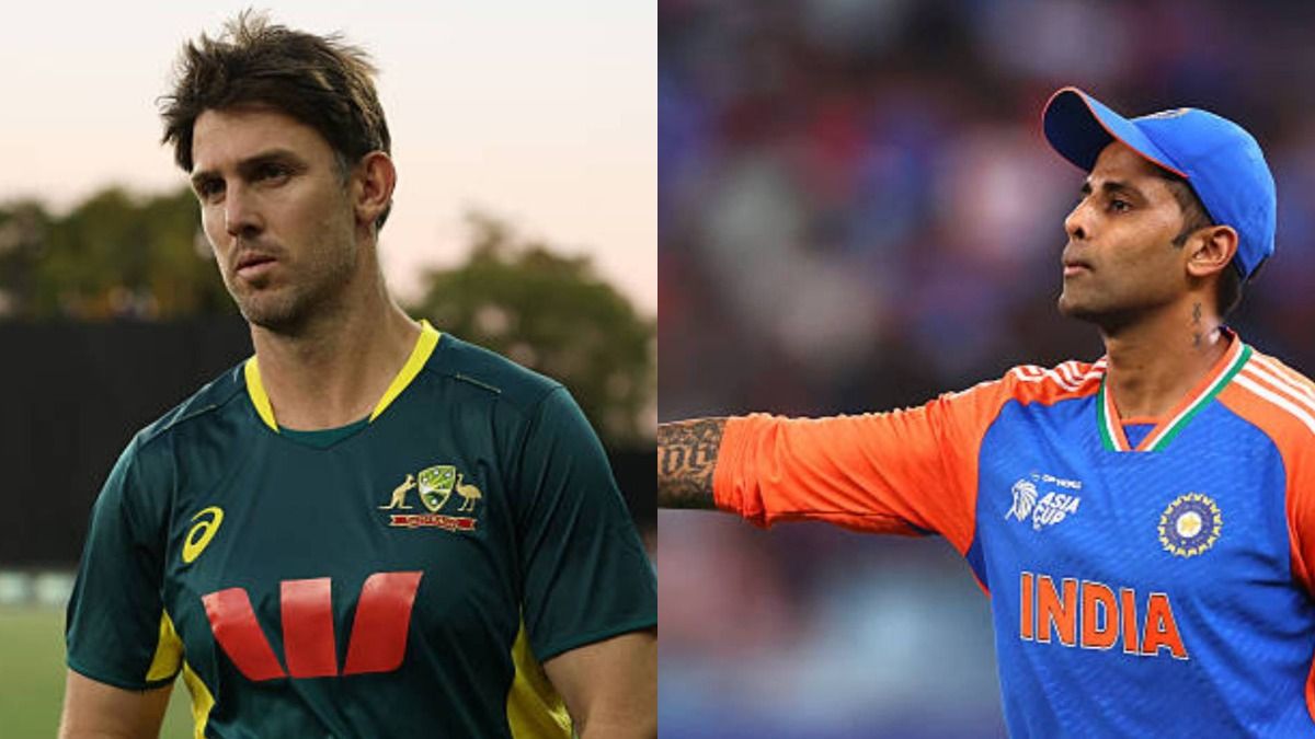 Mitchell Marsh (L) and Suryakumar Yadav in this frame Mitchell Marsh (L) and Suryakumar Yadav in this frame