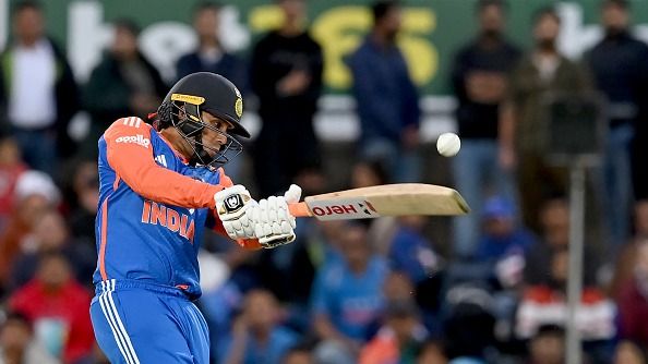 Abhishek Sharma of India bats during the first match in the T20 International series between Australia and India Abhishek Sharma of India bats during the first match in the T20 International series between Australia and India