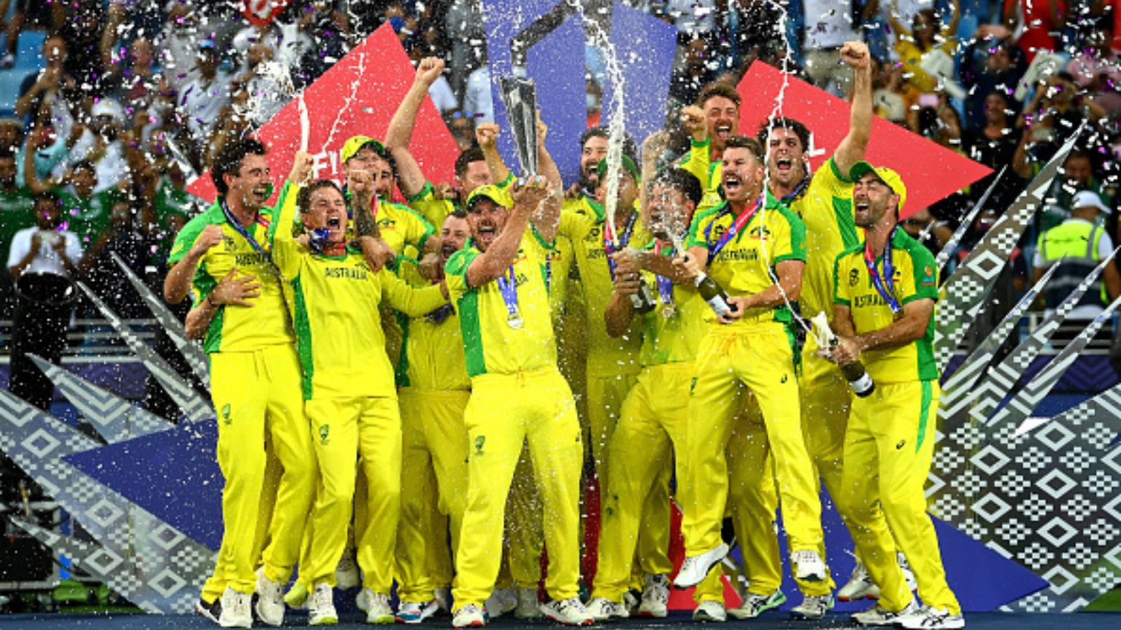 Australian players drink beer from a shoe after T20 World Cup triumph Australian players drink beer from a shoe after T20 World Cup triumph