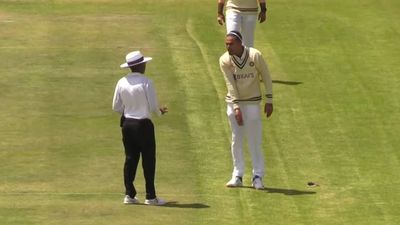 Rahul Chahar throws his sunglasses in anger after umpire turns down lbw appeal  SportsTak