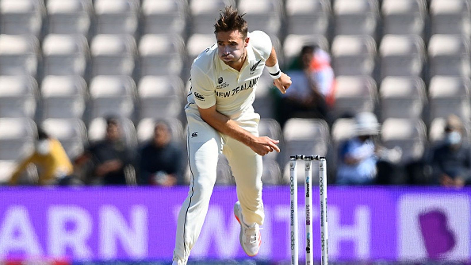 Southee joins Vettori with 50 wickets on Indian soil; surpasses Kumble on another elite list Southee joins Vettori with 50 wickets on Indian soil; surpasses Kumble on another elite list
