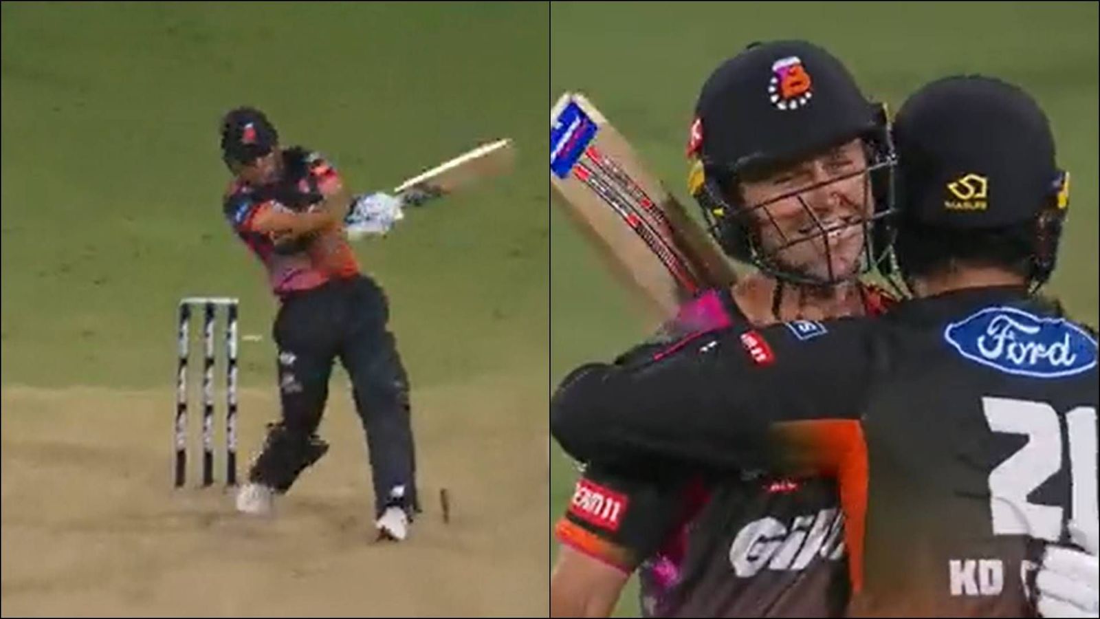 Trent Boult wins the match with last-ball six after 3 wickets fall in last over Trent Boult wins the match with last-ball six after 3 wickets fall in last over