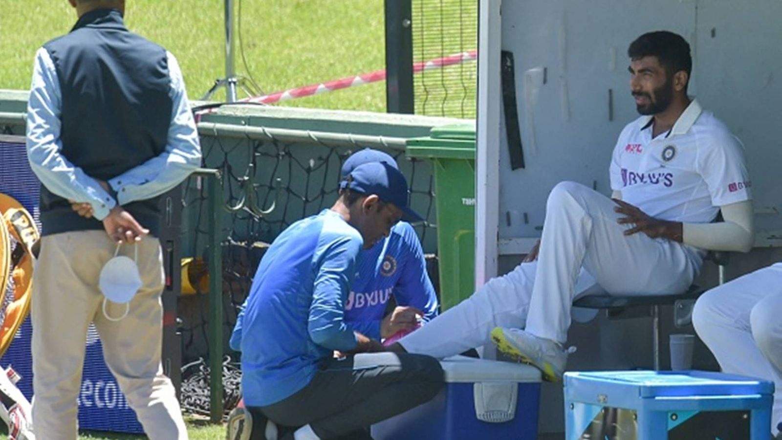 Jasprit Bumrah injures ankle on followthrough amidst fiery spell in Centurion Jasprit Bumrah injures ankle on followthrough amidst fiery spell in Centurion