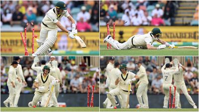 Weirdest dismissal ever? Labuschagne falls flat on his face trying to play Broad's in-swinger SportsTak