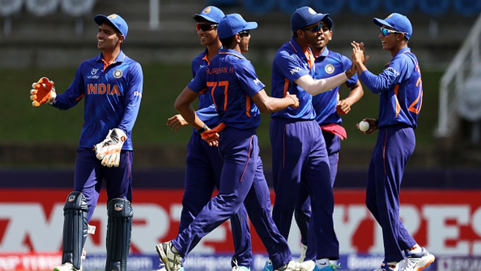Covid-hit India register massive win against Ireland to qualify for U-19 World Cup knockouts Covid-hit India register massive win against Ireland to qualify for U-19 World Cup knockouts