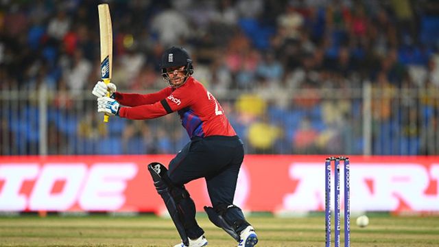 Jason Roy's 36-ball century helps England to secure victory in warm-up game Jason Roy's 36-ball century helps England to secure victory in warm-up game