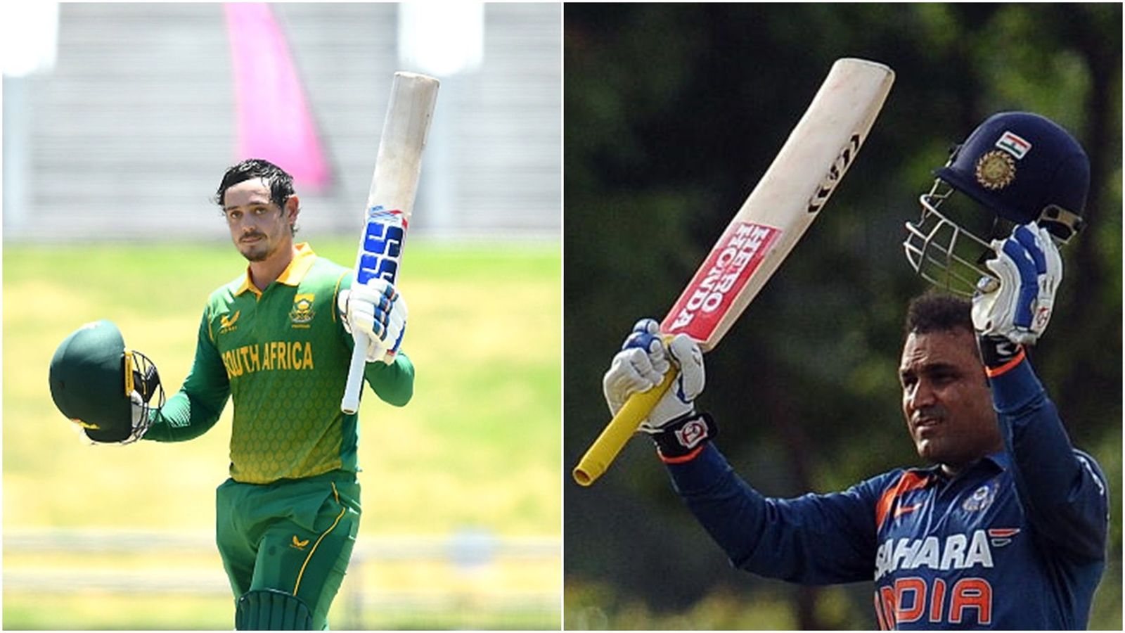Quinton de Kock breaks Virender Sehwag 11-year-old record with sixth ODI ton in 16 innings against India Quinton de Kock breaks Virender Sehwag 11-year-old record with sixth ODI ton in 16 innings against India