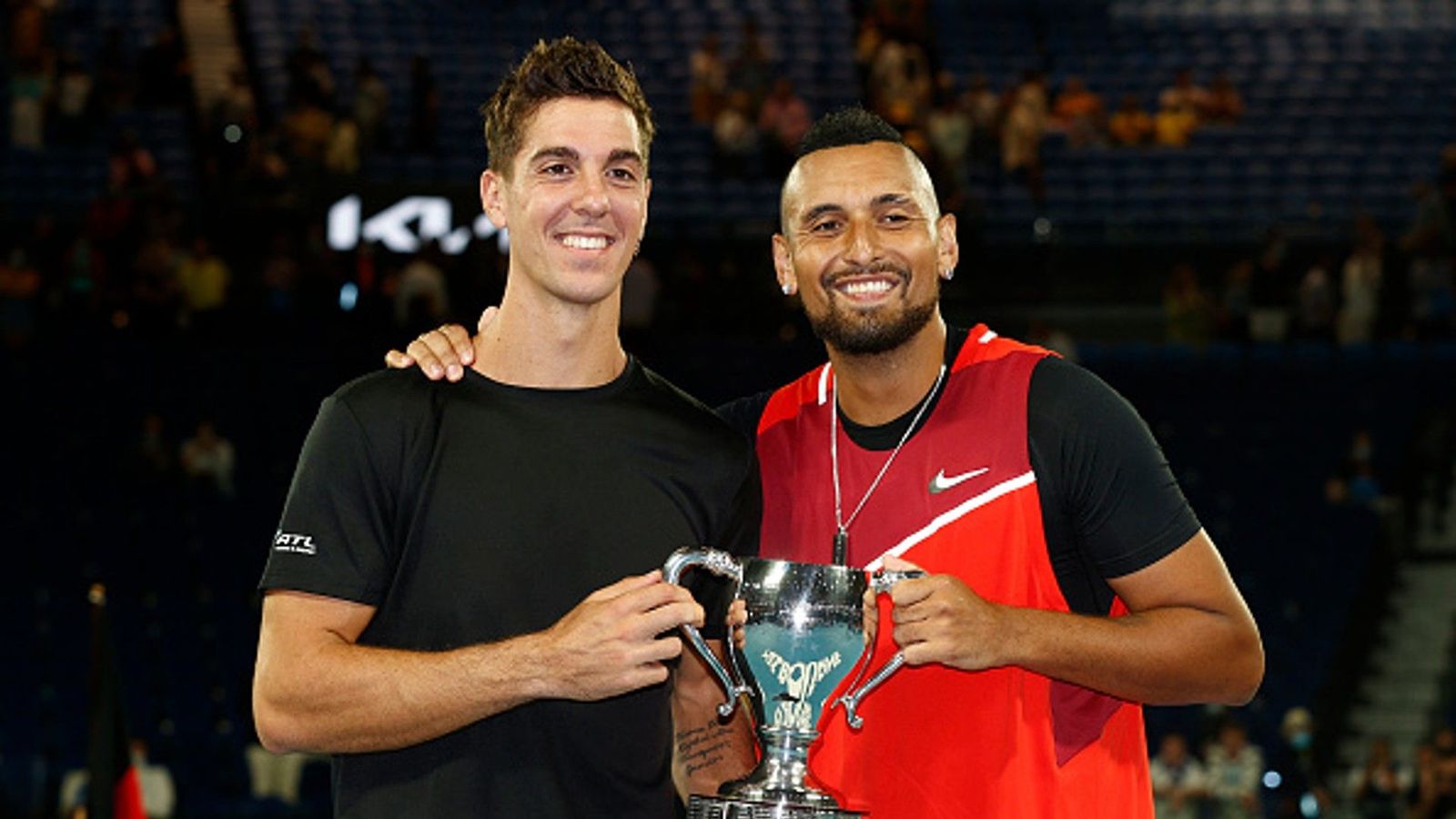 Kyrgios and Kokkinakis create history, become first wildcard pair to win men's doubles title at Australian Open Kyrgios and Kokkinakis create history, become first wildcard pair to win men's doubles title at Australian Open