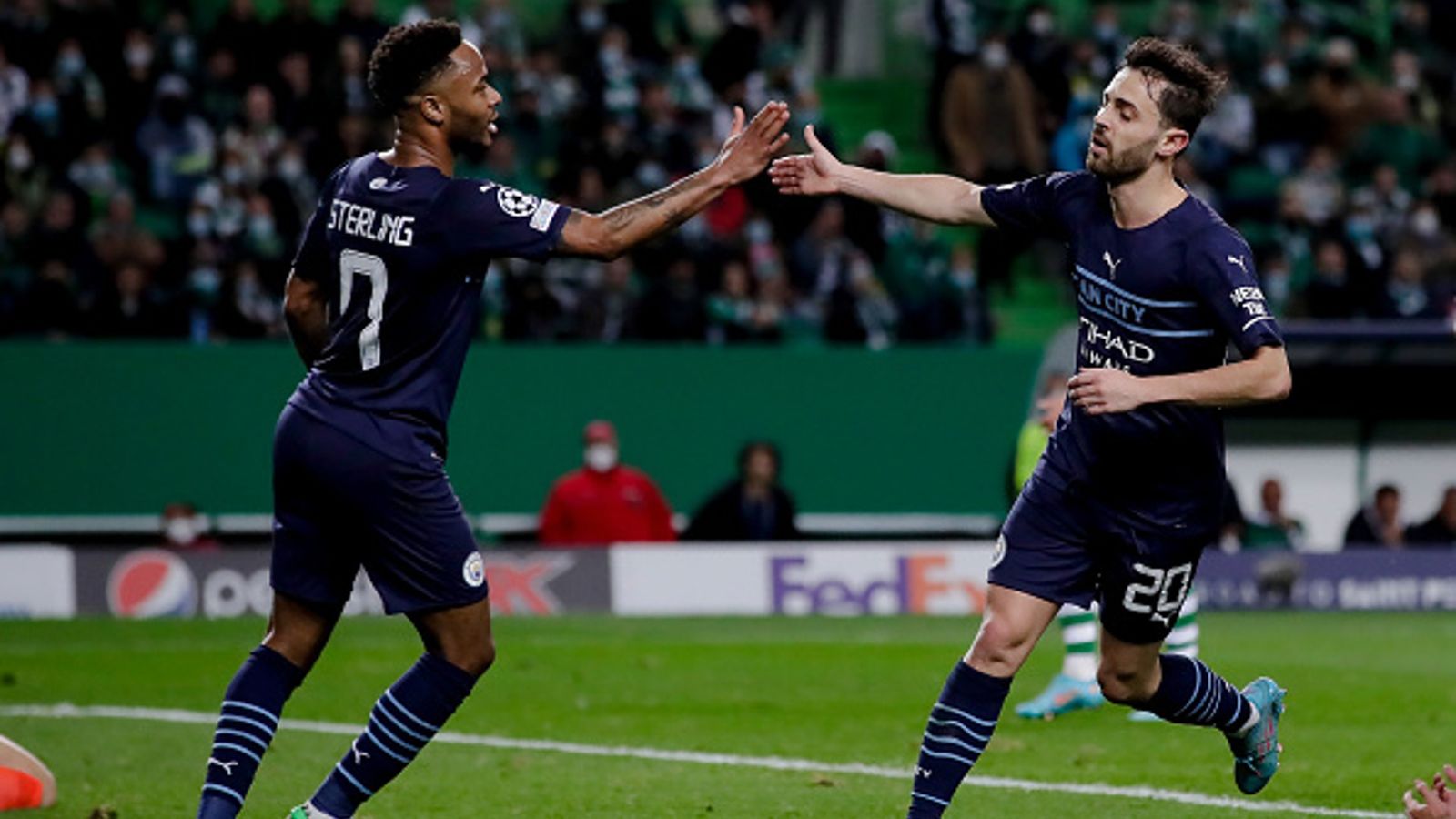 Five-star show: Bernardo Silva scores a brace as Manchester City secure 5-0 victory against Sporting Lisbon in Champions League Five-star show: Bernardo Silva scores a brace as Manchester City secure 5-0 victory against Sporting Lisbon in Champions League