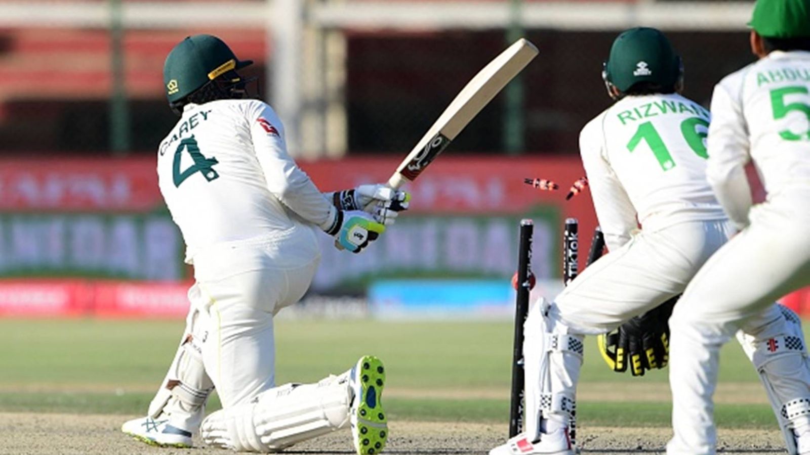 Alex Carey misses maiden Test ton but Australia stamp authority in Karachi Test with 505/8 on Day 2 Alex Carey misses maiden Test ton but Australia stamp authority in Karachi Test with 505/8 on Day 2