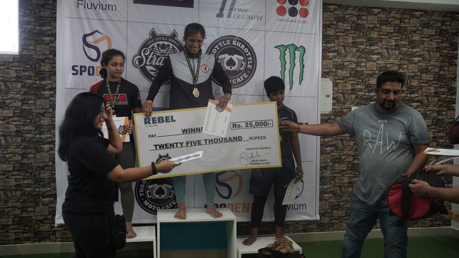 Atharva, Ravi & Monika emerge champions to grapple gold at Strangle Open Atharva, Ravi & Monika emerge champions to grapple gold at Strangle Open