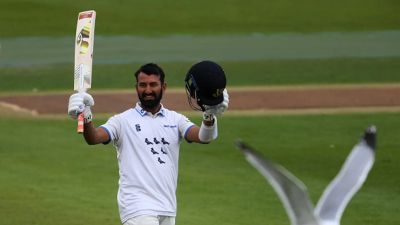 Cheteshwar Pujara breaks 100-year-old record with brilliant double century for Sussex in County Cricket SportsTak