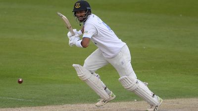 Pakistan's Mohammad Rizwan took 10 overs to do what Pujara did in 10 balls for Sussex SportsTak