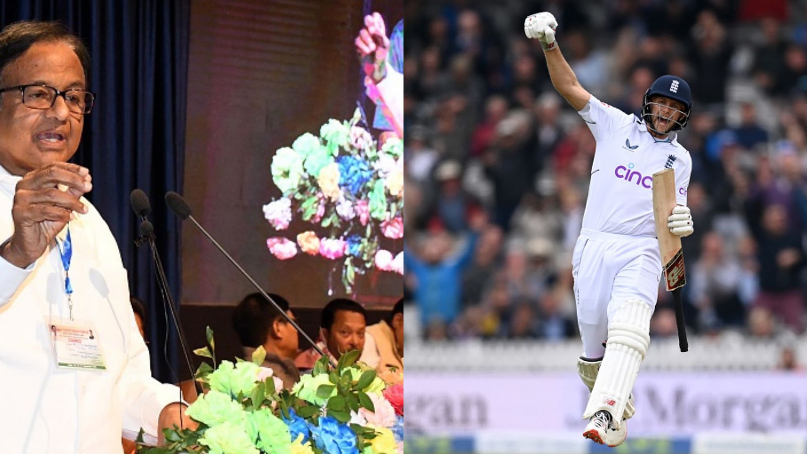 Former cabinet minister P Chidambaram tweets about Joe Root after he led England to victory over New Zealand Former cabinet minister P Chidambaram tweets about Joe Root after he led England to victory over New Zealand