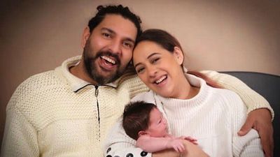 Yuvraj Singh and wife Hazel Keech reveal their five-month-old's name on Father's Day SportsTak