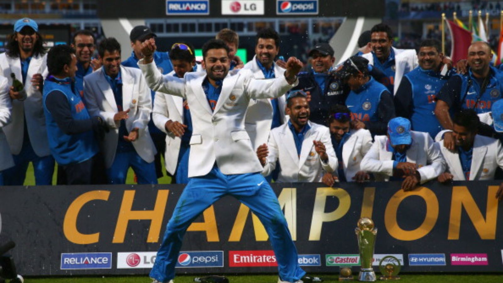 A moment of history for India and captain MS Dhoni after 2013 ICC Champions Trophy triumph A moment of history for India and captain MS Dhoni after 2013 ICC Champions Trophy triumph