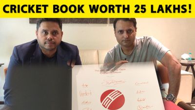 EXCLUSIVE: Find out why this book on cricket costs 25 LAKHS and weighs 32 kgs SportsTak
