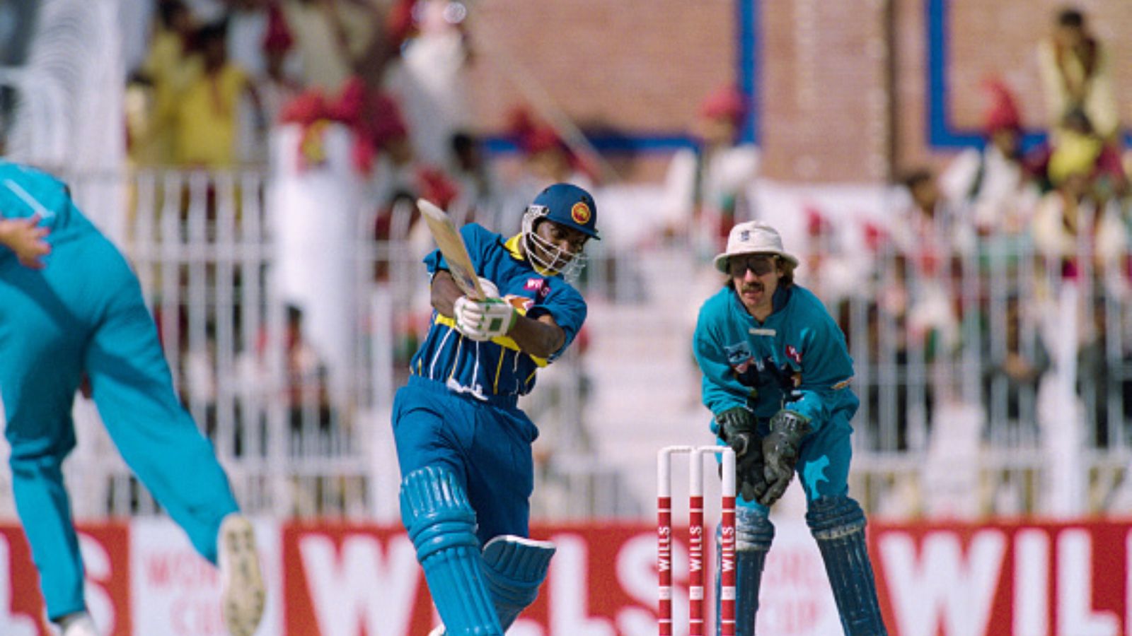 Sanath Jayasuriya smashes 66 by the time partner bowled for duck and team's score at 70 Sanath Jayasuriya smashes 66 by the time partner bowled for duck and team's score at 70