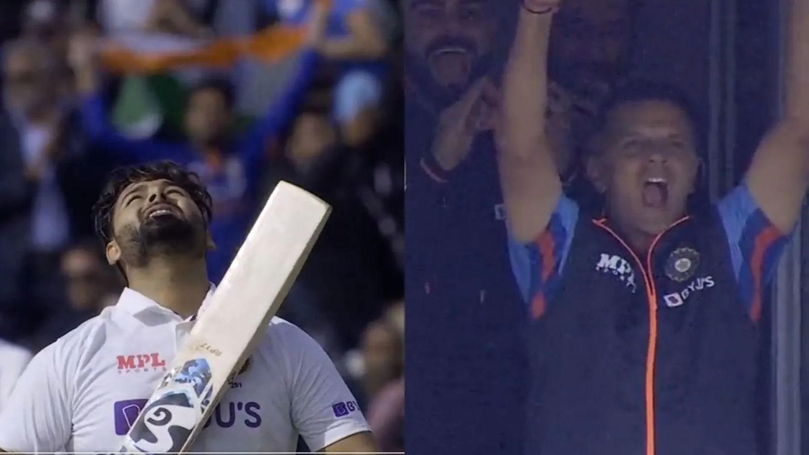 IND vs ENG: Rahul Dravid's boisterous celebration video after Rishabh Pant's century goes viral IND vs ENG: Rahul Dravid's boisterous celebration video after Rishabh Pant's century goes viral
