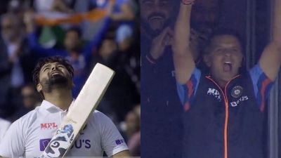 IND vs ENG: Rahul Dravid's boisterous celebration video after Rishabh Pant's century goes viral SportsTak