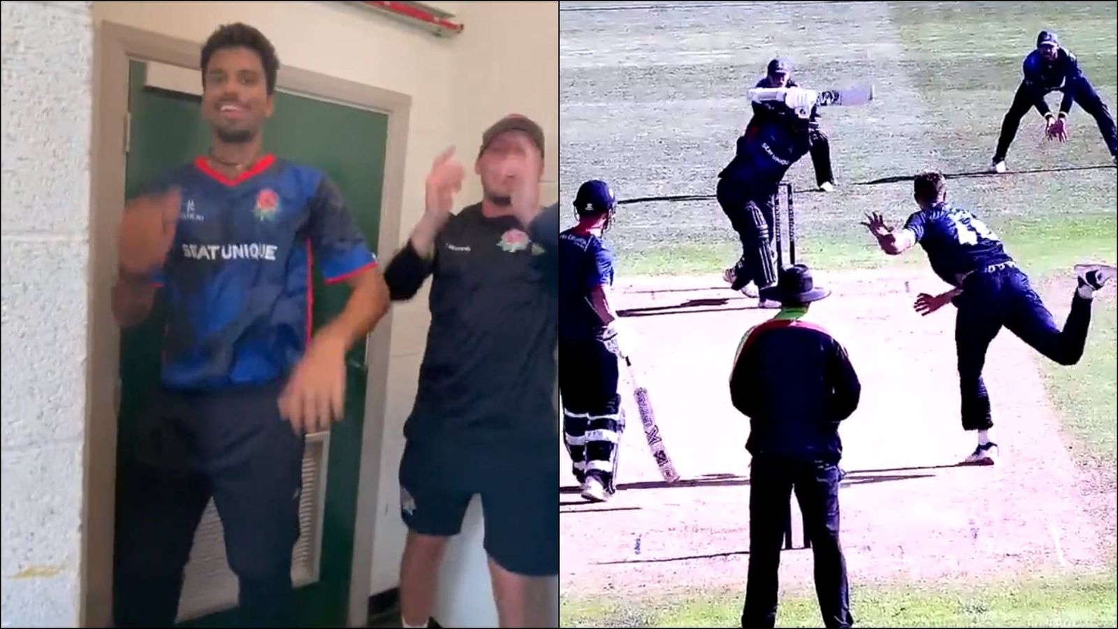 Watch: Washington Sundar dances in the dressing room after match-winning all-round show on Royal London Cup debut Watch: Washington Sundar dances in the dressing room after match-winning all-round show on Royal London Cup debut