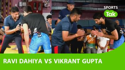 When Vikrant Gupta took on Ravi Dahiya in the wrestling arena SportsTak