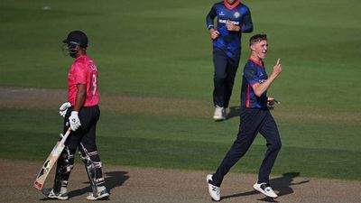 Cheteshwar Pujara reacts after 31-ball 10 in Sussex's loss to Lancashire in semi-final SportsTak