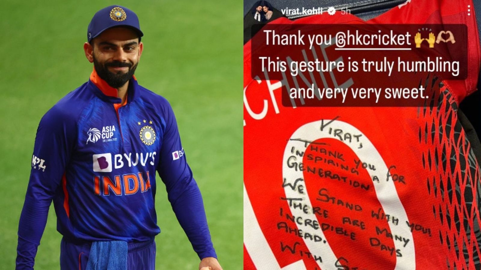 'Thank you for inspiring a generation': Virat Kohli receives a 'humbling' gift from Hong Kong cricket team 'Thank you for inspiring a generation': Virat Kohli receives a 'humbling' gift from Hong Kong cricket team