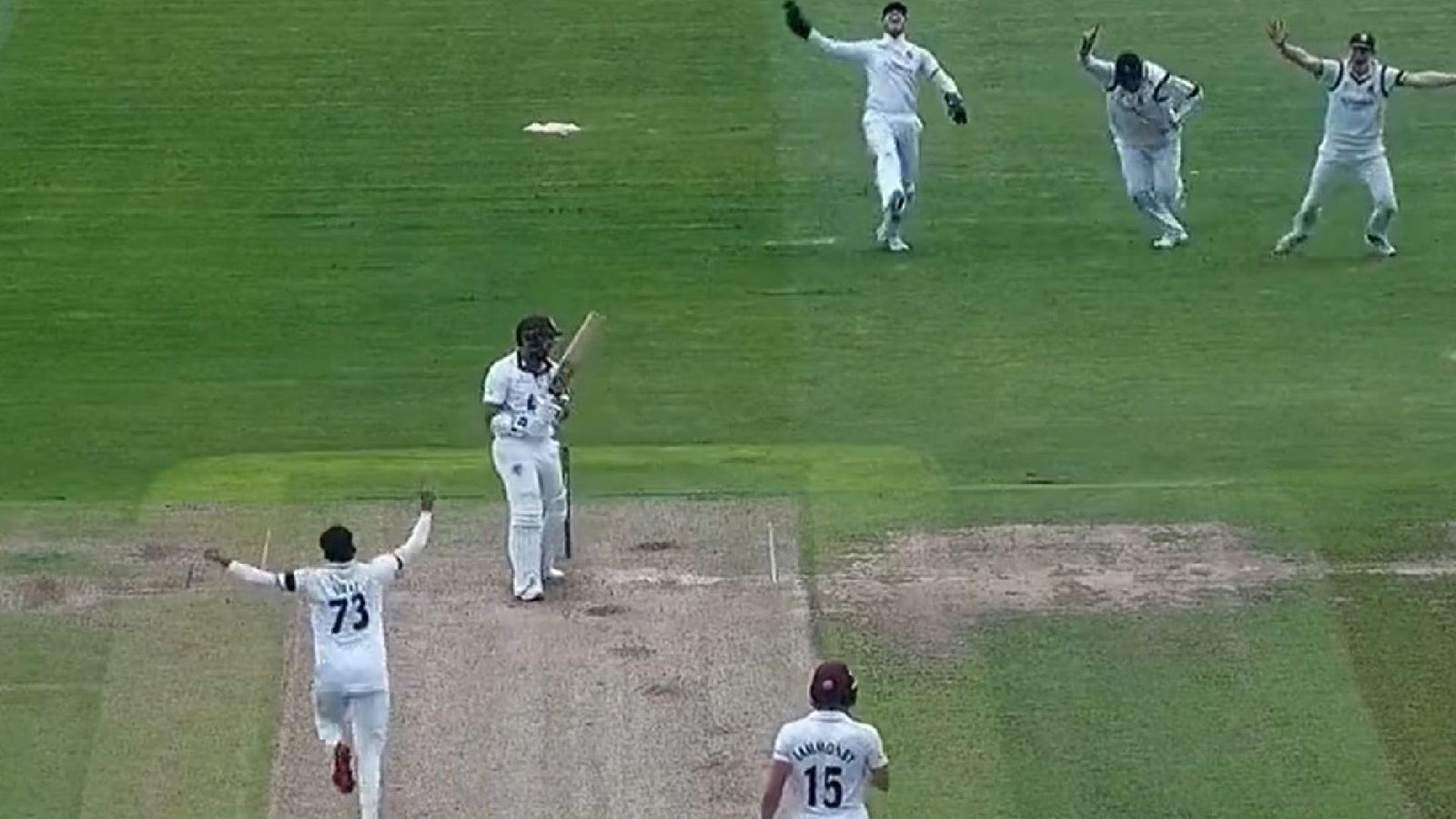Watch: Mohammed Siraj wins India vs Pakistan battle in County Championship Watch: Mohammed Siraj wins India vs Pakistan battle in County Championship
