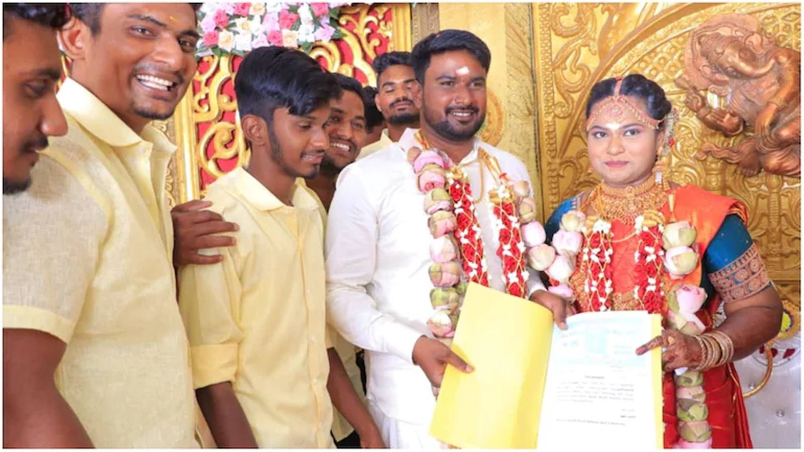 Cricket crazy groom's friends get contract signed by bride before wedding to allow matches every weekend Cricket crazy groom's friends get contract signed by bride before wedding to allow matches every weekend