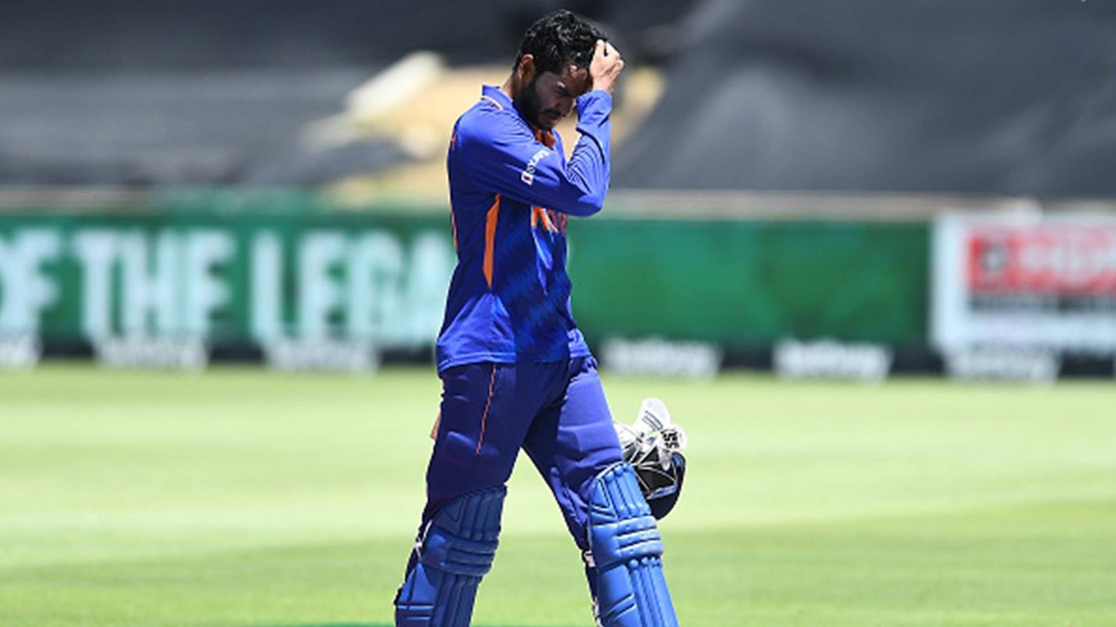 Venkatesh Iyer collapses after getting hit on neck by wild throw, ambulance called on the ground Venkatesh Iyer collapses after getting hit on neck by wild throw, ambulance called on the ground