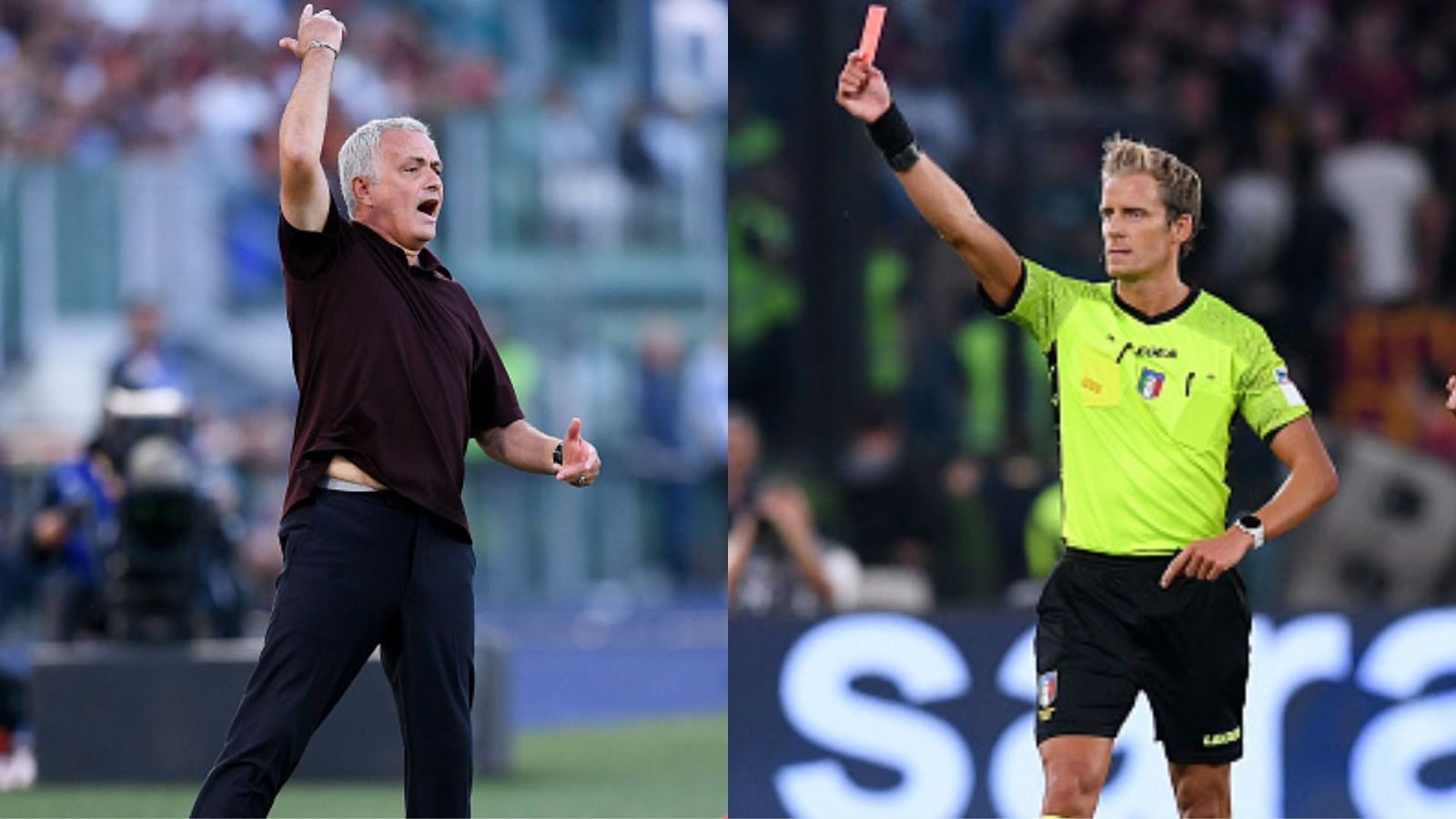 Watch: Furious Jose Mourinho storms onto the pitch, punished with red card during Roma's loss to Atalanta Watch: Furious Jose Mourinho storms onto the pitch, punished with red card during Roma's loss to Atalanta