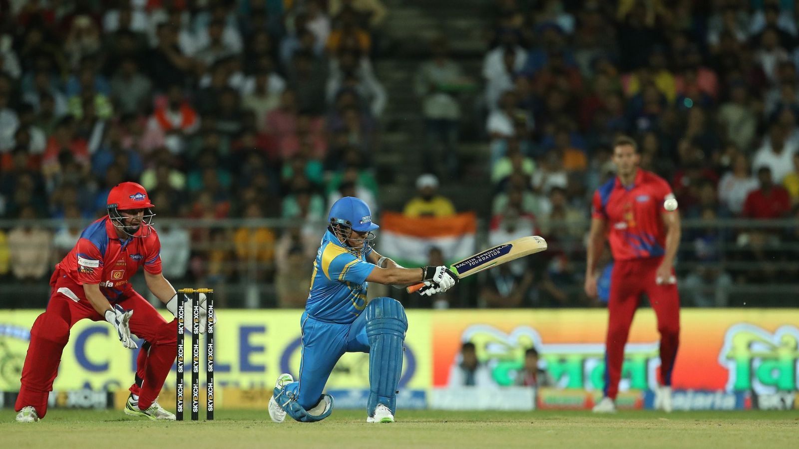 Watch: Sachin Tendulkar activates 'god mode', smokes three sixes during his blistering cameo Watch: Sachin Tendulkar activates 'god mode', smokes three sixes during his blistering cameo