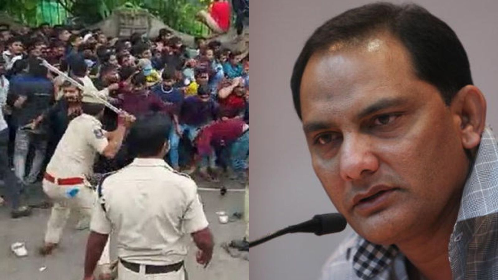 HCA president Mohammed Azharuddin condemns stampede-like situation at the Gymkhana Ground HCA president Mohammed Azharuddin condemns stampede-like situation at the Gymkhana Ground