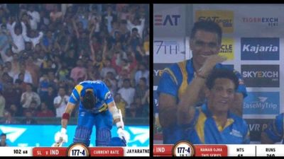 WATCH: Naman Ojha's fabulous century leaves Sachin Tendulkar awestruck and off his feet, video goes viral SportsTak