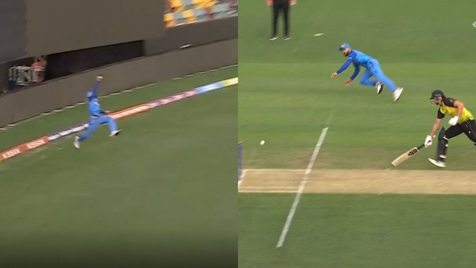 India vs Australia warm-up: Shami's last over yorker barrage, Kohli's acrobatics help India clinch a thrilling six-run win India vs Australia warm-up: Shami's last over yorker barrage, Kohli's acrobatics help India clinch a thrilling six-run win